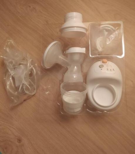 Elektrická odsávačka mlieka + sáčky na mlieko, 
