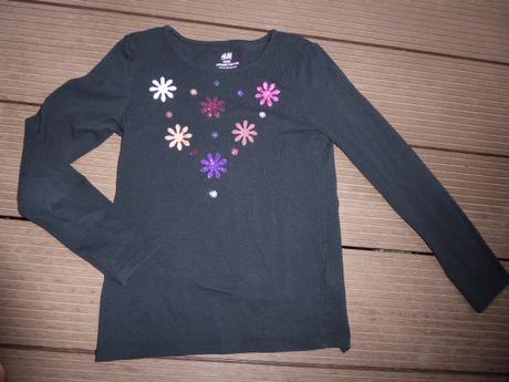 Čierne tričko, h&m,122