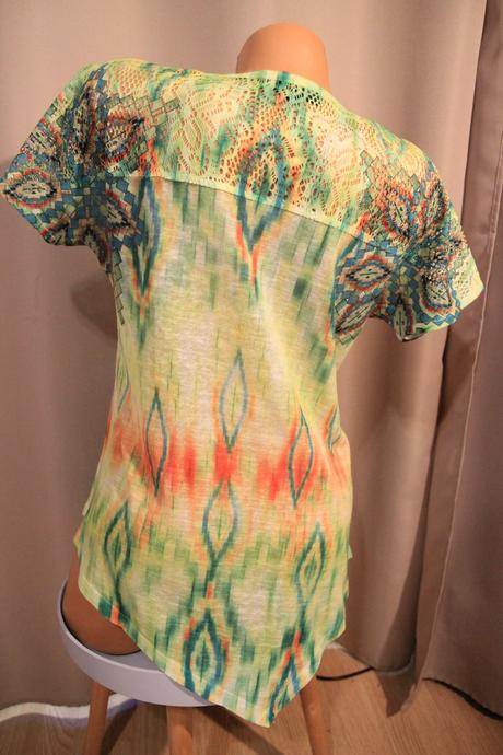 Farebny top s kamienkami, m, m