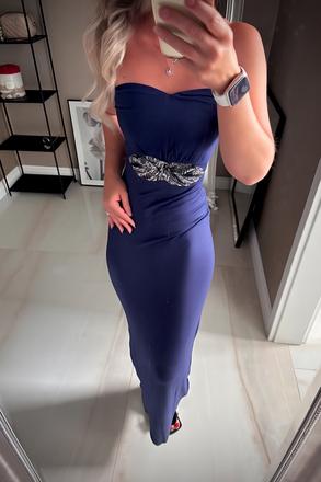 Tmavomodré šaty, passion,s