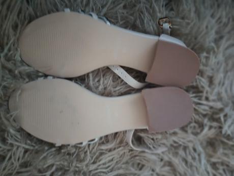 Sandálky s podpätkom telové, 37