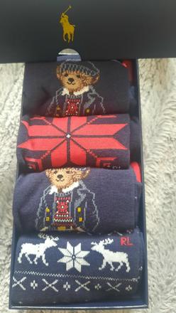 Ponožky ralph lauren bear 4 pack, ralph lauren