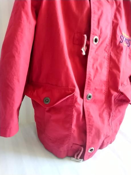 Červená prechodná bundička, albert tiburce, 110