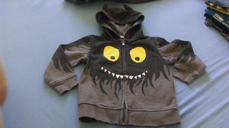 Sivá mikina s kapucňou, h&m,92