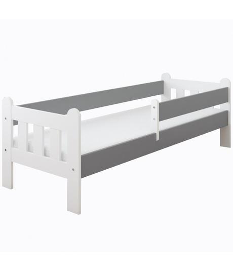 Detská posteľ stano, sivá - rozmer 160x80 cm, šírka (cm): 80,dĺžka (cm): 160