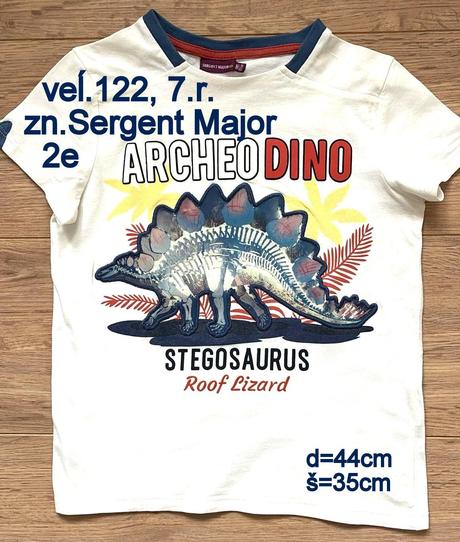 Chlapčenské tričko veĺ.122, 7r., zn. sergent major, sergent major,110