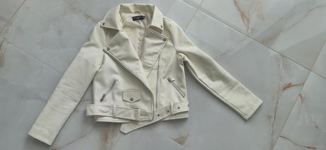 Koženková bunda + košeľa grátis, xs