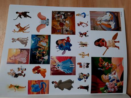 Omáľovanka vymaľovanka disney postavičky nálepky, 