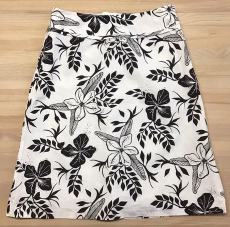 Áčková čiernobiela sukňa veľ. 36, h&m,36