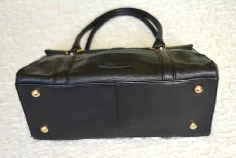 Čierna kožená kabelka jasper conran,