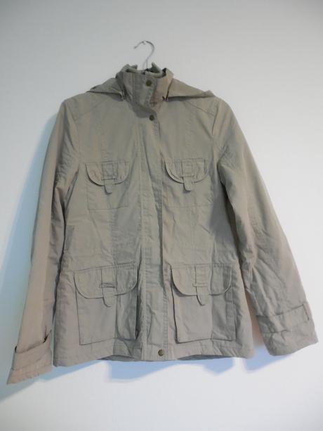 Sivá dámska bunda, l