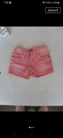 Dievčenské riflové šortky, kik,146