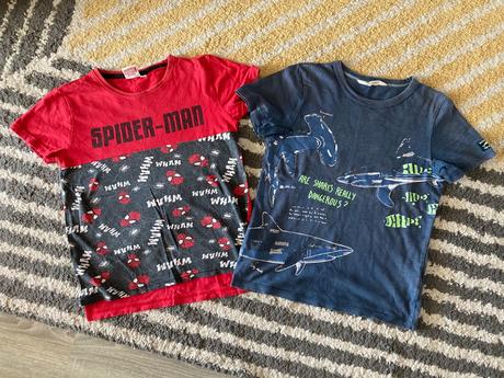 Tričká na dvor 122/128, h&m,122