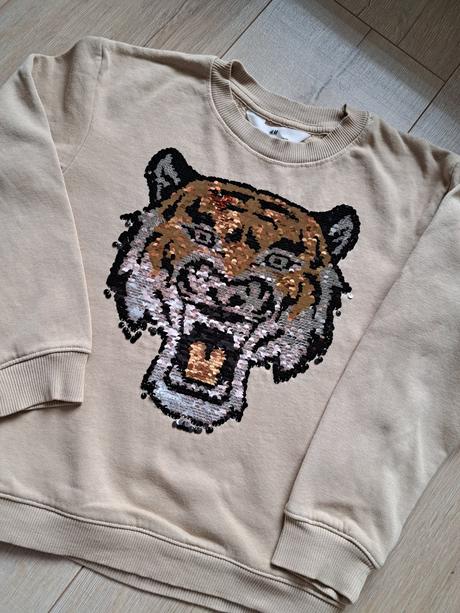 Mikina s meniacou potlačou, h&m,122