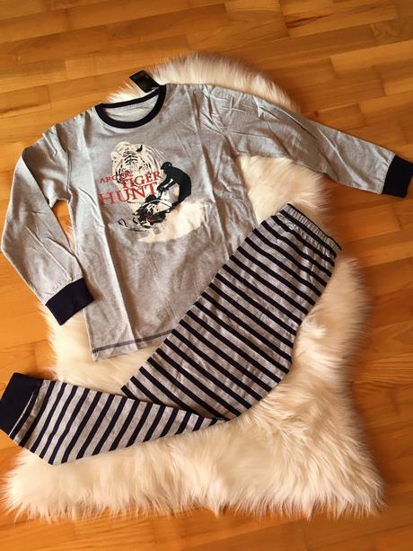 Chlapčenské bavlnené pyžamo., wolf,146