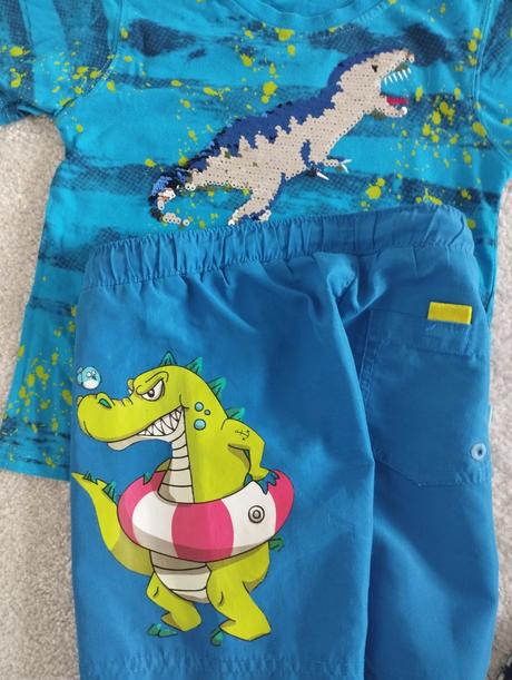 Meniace tričko a 2 ks kratasy, 104–116