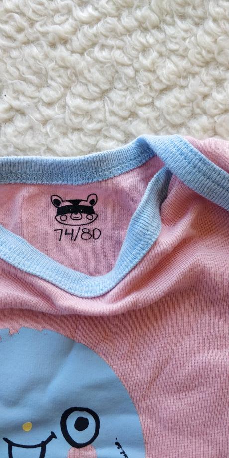 Dievcenske body s kratkym rukavom, 74