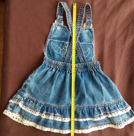 Riflová suknička, 98