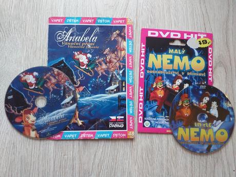 Dvds casper, roary, bratz, ovce.sk, nemo,...,