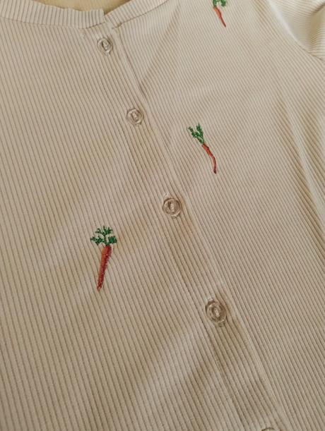 Butter yellow kardigán s mrkvami, reserved,s