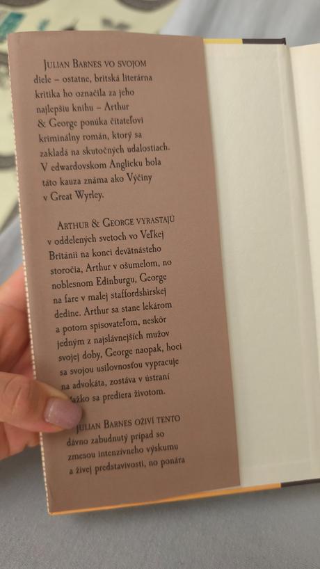 Kniha arthur&george od julian barnes,