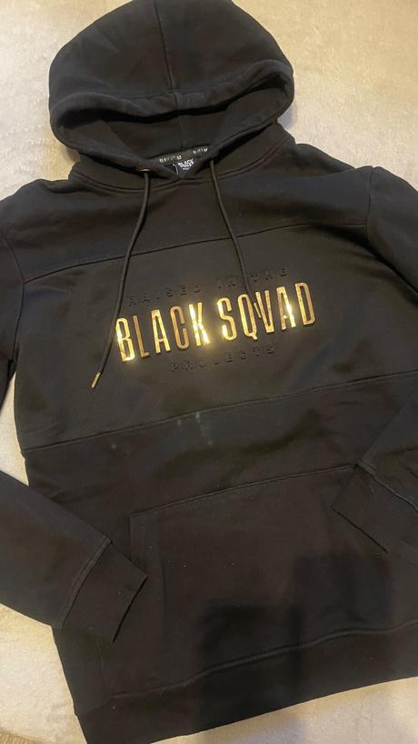 Mikina black sqvad veľ.m, m