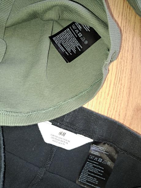 Croptop a legíny 134/140, h&m,134