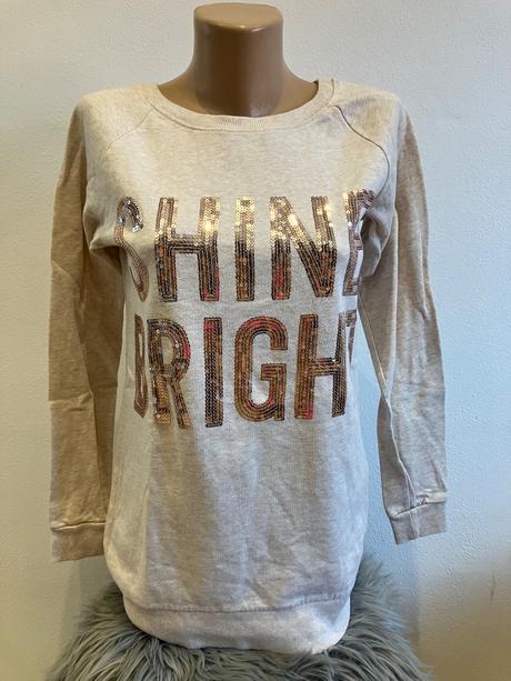Dievčenská mikina s flitrami h&m (158-164), h&m,158