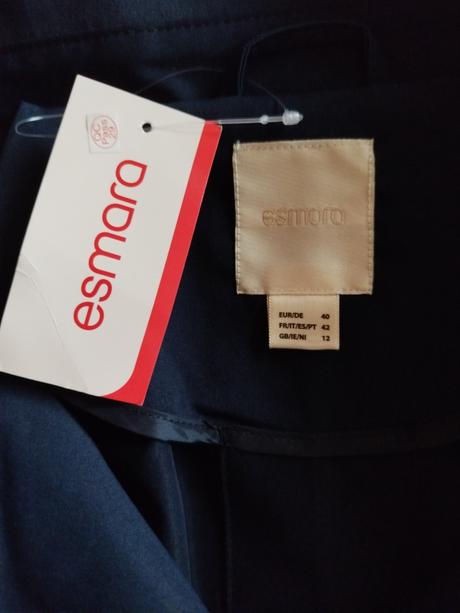 Trenčkoty oversize farby navy a béžový č. 40, esmara,40