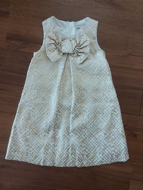 Slavnostne saty s velkou maslou h&m 116, h&m,116