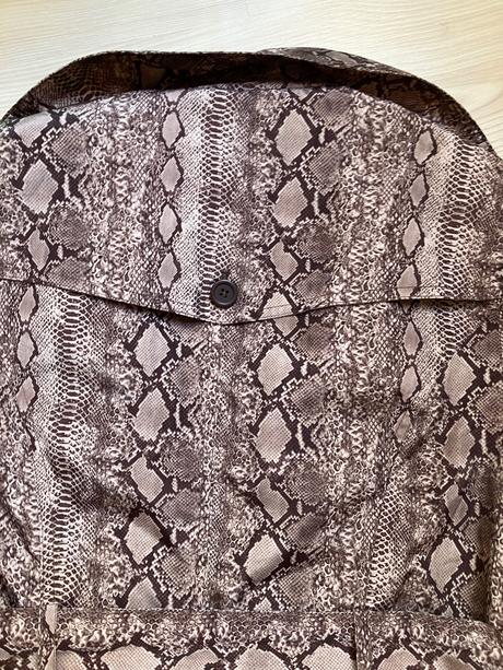 Dámske sako skrátený kabát s potlačou hadej kože, george,m