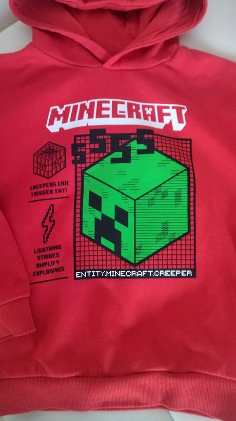 Mikina minecraft, primark,122