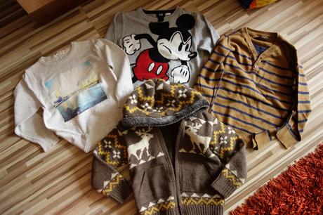 Predám 3 ks chlapčenských svetríkov, h&m,98
