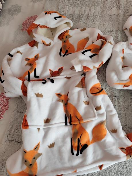 Mikina  mama dcéra z microplyšu, s