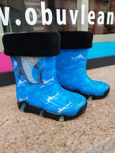 Chlapčenské vyteplené gumáky 20500012 b, 35 / 36