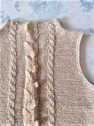 Pletený top/tričko s/m, m