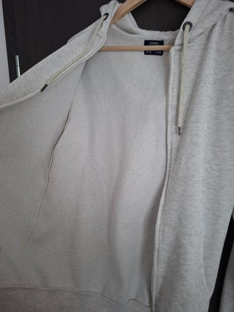 Šedá prskaná mikina na zips, m