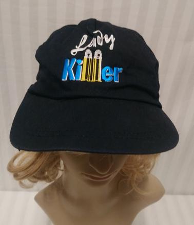 Čierna šiltovka, nápis lady killer, č. 608,