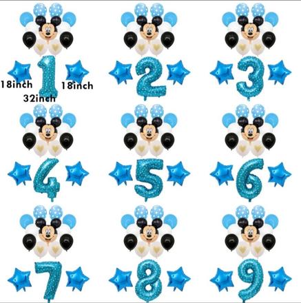 Set 14ks balonov - mickey mouse, 