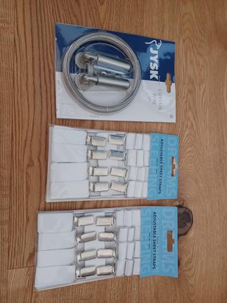 Drôtik na závesy a upevňovače plachty, 