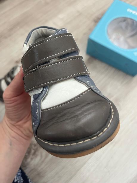 Pískacie kožené topánočky, freycoo,22