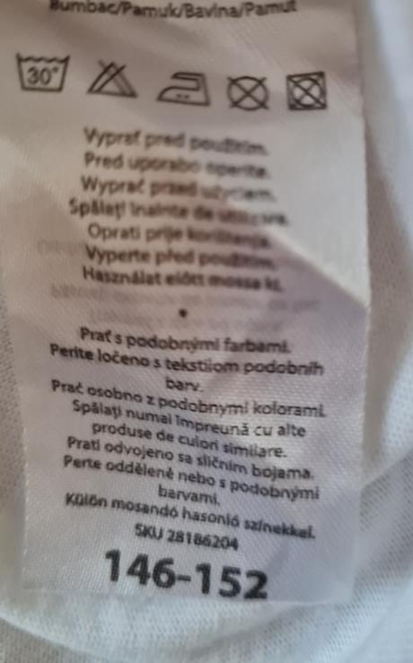 Tričko biele 146/152, pepco,146