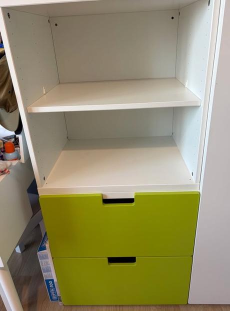 Ikea stuva detská zostava 2 ks, biela a zelená,