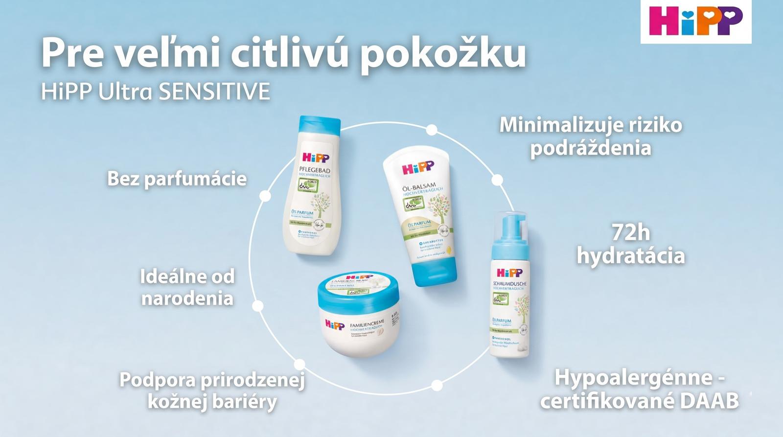 HiPP Ultra SENSITIVE Prvá umývacia pena HiPP Ultra SENSITIVE Prvá umývacia pena