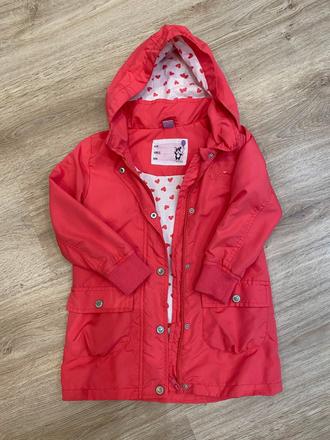 Červený dievčenský kabátik takko - č. 110, takko,110