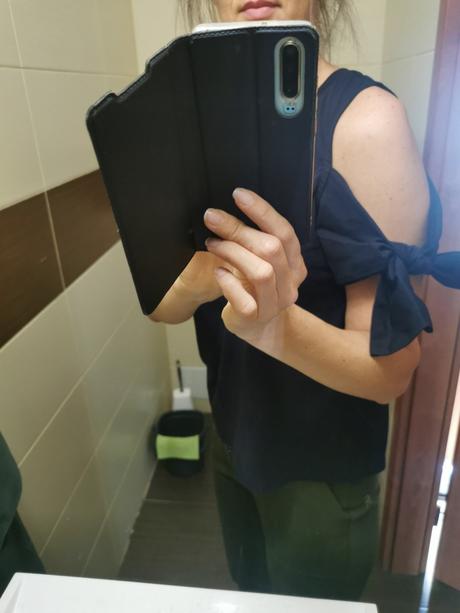 Tricko s volnymi ramenami, h&m,s