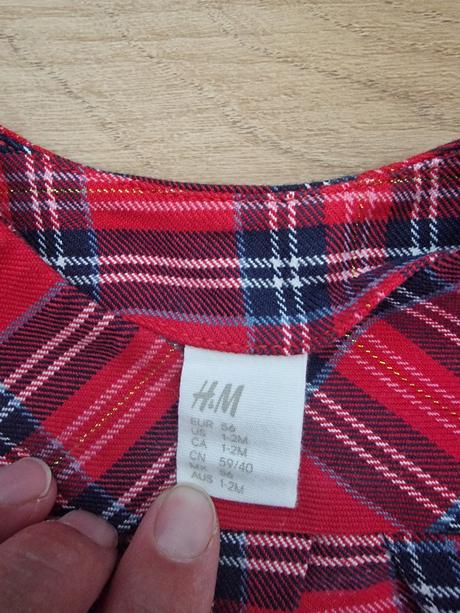Vianočné šatičky h&m, 1-2 m, 56