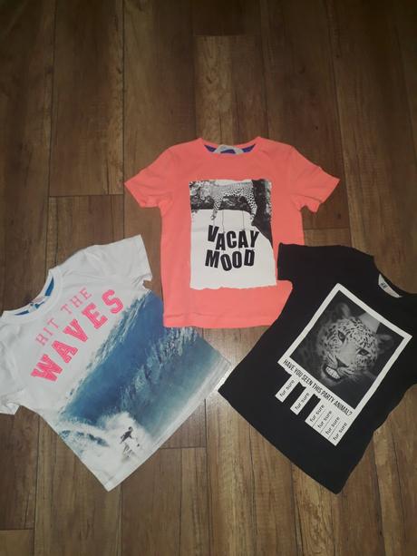 3 tričká, h&m,98