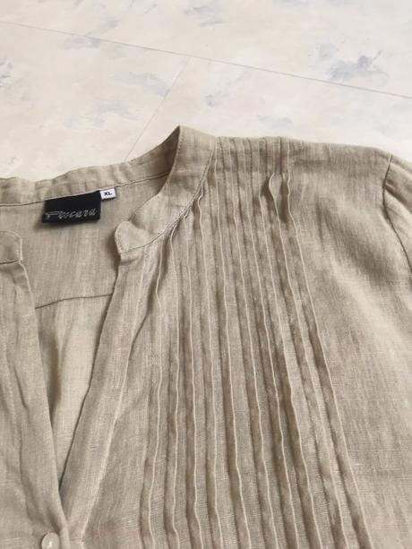 Ľanová voľná košeľa, xl