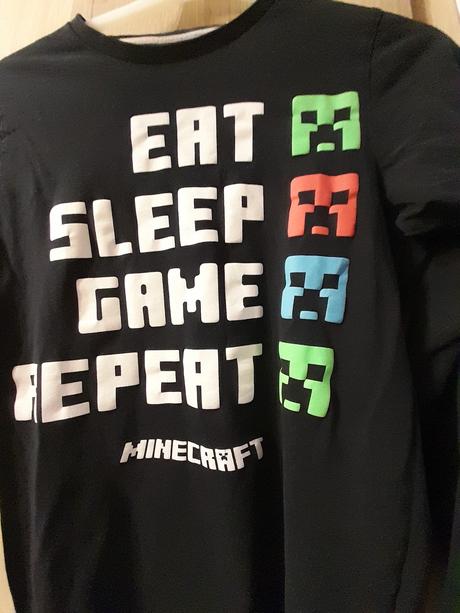 Pyžamový top vrch 146/152 minecraft, 146